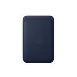 Apple/苹果 iPhone 精织斜纹卡包-深蓝色 适用磁吸手机 背贴卡套公交地铁信用卡卡包一体原装