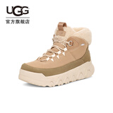 UGG秋季新款男女同款时尚舒适厚底溢毛系带休闲靴户外短靴1158210 SAN | 沙色 38