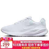 耐克NIKE跑步鞋女减震透气REVOLUTION 7运动鞋FB2208-100白35.5