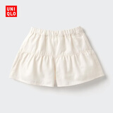 优衣库婴幼儿幼儿松紧裙裤宝宝短裙短裤481791 01 乳白色 90