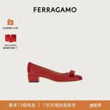 菲拉格慕（Ferragamo）女士Vara蝴蝶结高跟鞋  0591964_1D _ 80 礼物送女友
