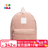 CILOCALA双肩包女M+号登山包校园电脑包大容量旅行包上班出游背包帆布书包 GUAVA-番石榴M+中号