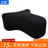 JJC 相机内胆包 收纳保护套 适用于索尼A6600 A6100 A6000 A5100 A6300 A6400 ZV-E10 RX1RII微单配件 OC-S3BK大号 黑色