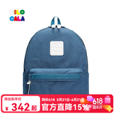 CILOCALA双肩包女M+号登山包校园电脑包大容量旅行包上班出游背包帆布书包 LAKE-湖蓝M+中号