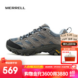 迈乐（Merrell）官方店男女款户外登山徒步鞋减震MOAB 3迈越者轻量防滑耐磨透气 J035896灰蓝（女） 36