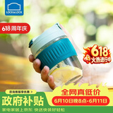 乐扣乐扣（LOCK&LOCK）咖啡杯耐热玻璃水杯子男女学生便携式双饮吸管杯随手杯350ML绿色