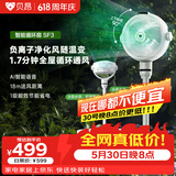 贝昂空气循环扇静音卧室客厅电风扇智能语音节能大风力直流变频家用风扇台式桌面电风扇3D摇头 SF3【风随温变】负离子净化