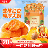 百草味红杏干300g 果脯果干无核杏脯肉网红休闲零食小吃独立小包装