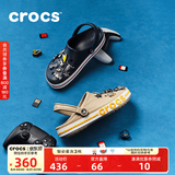 CROCS卡骆驰贝雅卡骆班洞洞鞋轻便耐磨拖鞋一脚蹬休闲鞋|205089 深蓝/辣椒红-4CC 37 /38(230mm)