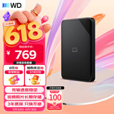 西部数据（WD）移动硬盘1TB USB3.0 SE系列 2.5英寸 机械硬盘 笔记本电脑外接 外置存储办公 大容量家庭存储