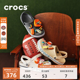 CROCS卡骆驰贝雅卡骆班洞洞鞋轻便耐磨拖鞋一脚蹬休闲鞋|205089 黑色/白色-066（含智必星） 39 (240mm)
