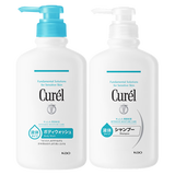 珂润（Curel）舒缓套装温和净油敏感头皮适用进口 保湿洗发水420ml+沐浴露420ml
