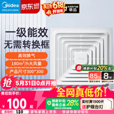 美的（Midea）排气扇卫生间排风扇集成吊顶换气扇一级能效30*30排气扇J9P