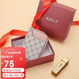 高尔夫（GOLF）卡包女时尚印花多卡位大容量女士零钱包短款银行卡袋生日礼物女