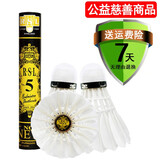亚狮龙亚狮龙RSL羽毛球4号5号6号7号鸭毛球飞行稳定落点准确耐打训练球 RSL5号（12只装） 1筒