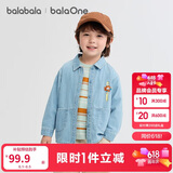 巴拉巴拉balaOne宝宝衬衫牛仔外套男童女童2025秋装宽松208325102203