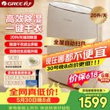 格力（GREE）【干衣除湿】除湿机抽湿机家用20升/天单间≤40㎡低噪除潮回南天除霉干衣智能控湿24H定时DH20EF