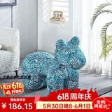 爱派森小马椅子网红动物座椅家用客厅落地摆件乔迁礼物卡通创意儿童沙发 【全新升级高品质】迪奥蓝超大号