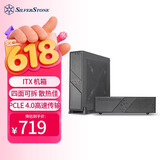 银昕（SilverStone）米罗ML12 HTPC机箱（PCIe4.0/支持ITX主板/Type-C/ATX电源/直立横卧/长显卡)