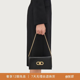 菲拉格慕（Ferragamo）女士黑色Gancini双扣迷你包 0771676 礼物送女友