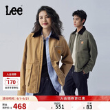 Lee舒适版撞色翻领工装大口袋设计男女同款夹克外套