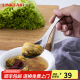 凌丰（LINKFAIR）304不锈钢汤勺 调羹汤更不锈钢汤匙餐更餐勺吃饭勺子儿童勺 餐勺（5个装）