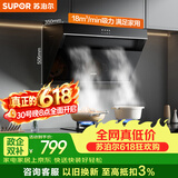 苏泊尔（SUPOR）【保价618】抽吸排油烟机燃气灶家用侧吸式小户型高效拢烟老式厨房 DJ13+DB07S