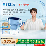 碧然德（BRITA）过滤净水器滤水壶 海洋系列 去水垢专家版滤芯11枚 环保加固包装