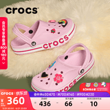 卡骆驰（CROCS）贝雅卡骆班洞洞鞋轻便耐磨一脚蹬休闲鞋女鞋时尚沙滩鞋|205089 芭蕾粉/糖果粉-6TG 36 /37(220mm)