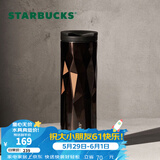 星巴克（Starbucks）杯子保温杯经典黑金棱面不锈钢随行杯高颜值473ml男女士送礼礼物