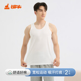 铜牛内衣背心男时尚透气居家汗布男背心白色基础打底NB002 白色 XL (185/110)