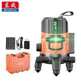 东成二线水平仪绿光激光水平仪高精度强光自动调平红外线DTX4V-0711E