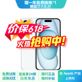 Apple iPhone 15  苹果15 国行5G 双卡双待手机 二手手机 全网通 苹果手机 蓝色【85%用户选择】 【99新】256G 推荐【24期免息】每日仅需7元 三年老店+五星店铺+一年质保