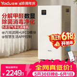 亚都（YADU）空气净化器 卫健委备案 冠状病消毒机 UFCO分解技术除甲醛烟味异味除甲流KJ550F-T550(Hi)甲醛数显