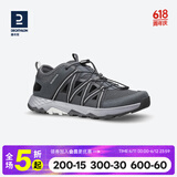 迪卡侬（DECATHLON）登山鞋男户外防滑凉鞋夏季透气耐磨轻便徒步鞋溯溪鞋洞洞鞋 黑灰色-防撞款-NH900 45