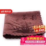 祥业吸水茶巾家用办公室茶具配件加厚吸水性功夫茶具零配茶道茶巾 棕色茶韵