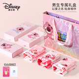 迪士尼（Disney）草莓熊Lotso粉色内裤可爱短裤夏季男生纯棉平角裤宽松四角裤礼盒 DSN001#草莓熊手提袋礼盒 3XL （140-160斤）