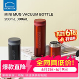乐扣乐扣（LOCK&LOCK）不锈钢纤巧便携保温杯茶水杯车载商务杯子200ml红色LHC550