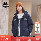 卡帕（Kappa）复古运动羽绒服情侣男女冬连帽550蓬防寒保暖棒球服 K0EZ2YY01D