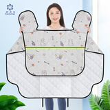 好乐宝（haolebao）电动车挡风被夏季遮阳罩电瓶摩托车防雨防风防水反光条薄款 灰色