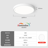 霍尼韦尔（Honeywell）卧室灯吸顶灯客厅大灯主灯护眼灯儿童房书房学习灯LED全光谱灯具 03BPlus 标准版 / 4300流明（适用12-16㎡）