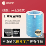KISSAIR适配小米米家（MI）空气净化器滤芯1代2代3代/2S/pro净化器过滤网滤芯粒子型除霾除PM2.5