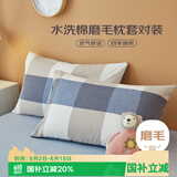 艾薇枕头套磨毛枕套一对儿童枕套卡通学生单人枕套 简兮格 48*74cm