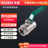 伟星 双内丝球阀 6分DN20 黄铜总阀水表暖气镀锌管铁管进水管阀门
