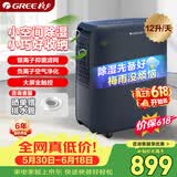 格力（GREE）【轻音小巧+空气净化】除湿机抽湿机家用12升/天单间≤24㎡雨季回南除潮防霉负离子净化DH12ENA1A
