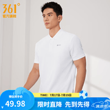361°polo衫男2026年夏季新款休闲透气短袖情侣运动翻领t恤女父亲节 【男款】本白 XL