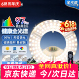 洛林（ROLin）led吸顶灯芯替换灯芯led灯盘磁吸全光谱高显替换灯条带遥控96W