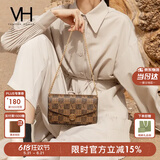 VANESSA HOGAN VH女包山茶花信封包轻奢老花链条小包单肩斜挎包生日礼物送女友