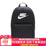 耐克NIKE双肩包中性电脑包旅行HERITAGE休闲包书包 DC4244-010黑中