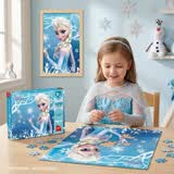 迪士尼（Disney）100片儿童拼图玩具 冰雪奇缘公主家居装饰盒装拼图六一儿童节礼物